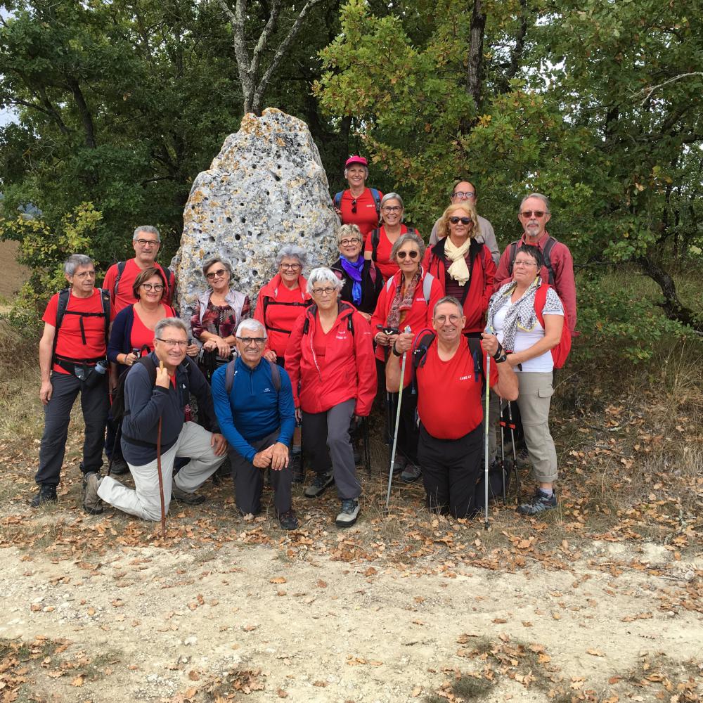 Le menhir à  à Saint-Loup (82) 16 octobre 2019